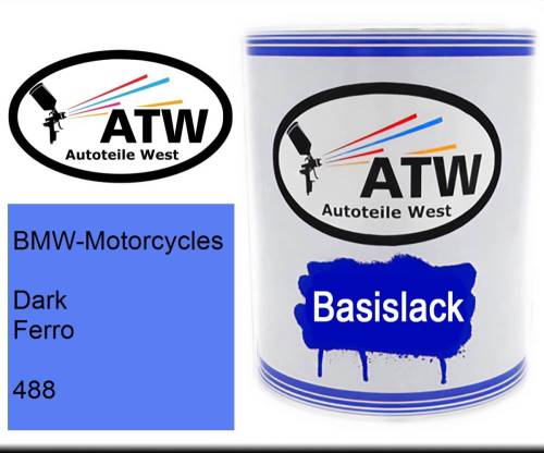 BMW-Motorcycles, Dark Ferro, 488: 1L Lackdose, von ATW Autoteile West.